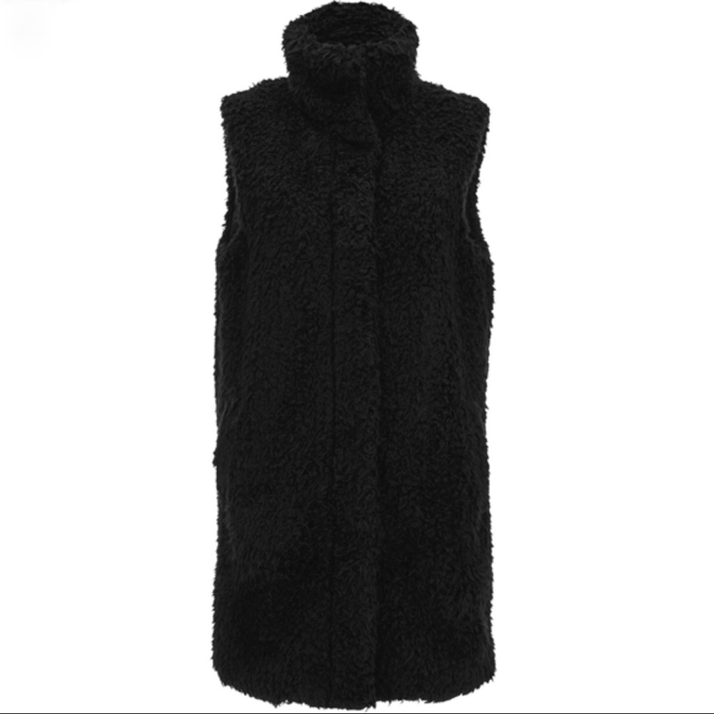 Theory Sz XS faux shearling vest